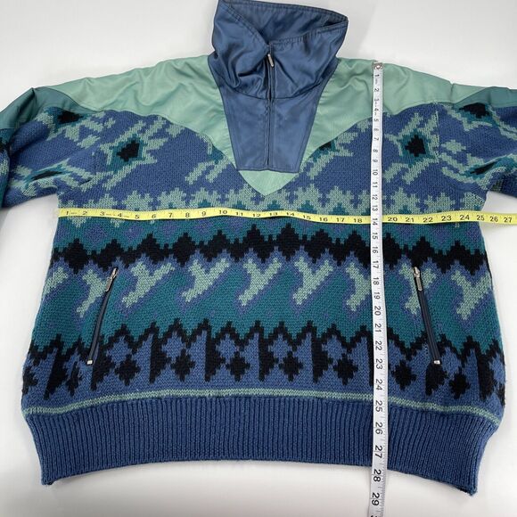 Vintage Spyder Wind Stopper Wool Sweater Pullover Men's XL Made in Hong Kong - Picture 4 of 6